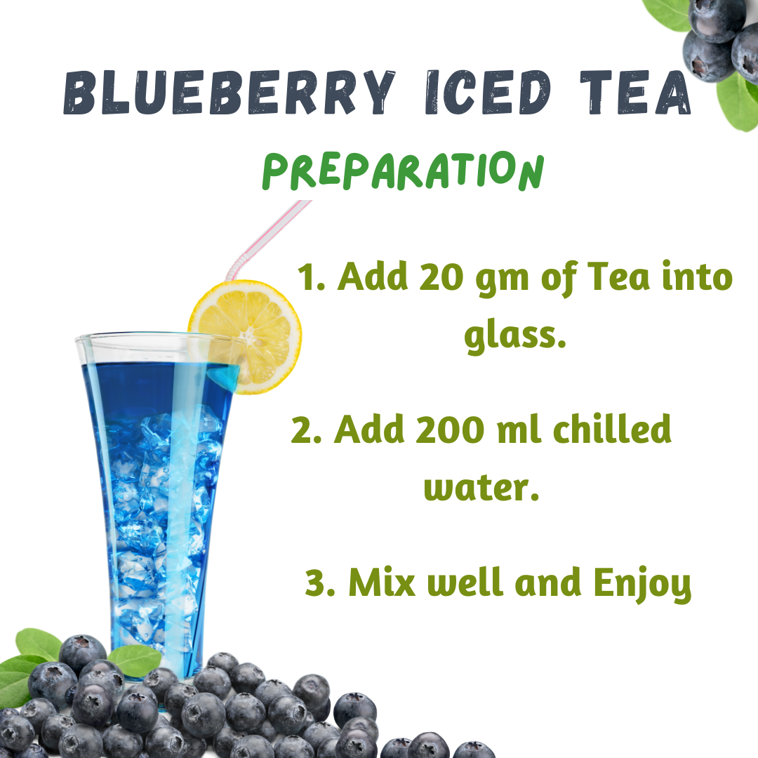 Blueberry Ice Tea | 1 kg Pack | For 10 Liter