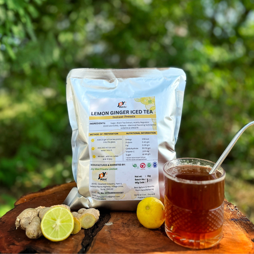 Lemon Ginger Ice Tea | 1 kg Pack | For 10 Liter