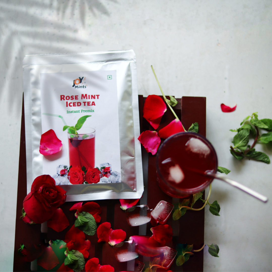 Rose Mint Iced Tea | 1 Kg Pack |  For 10 Liter