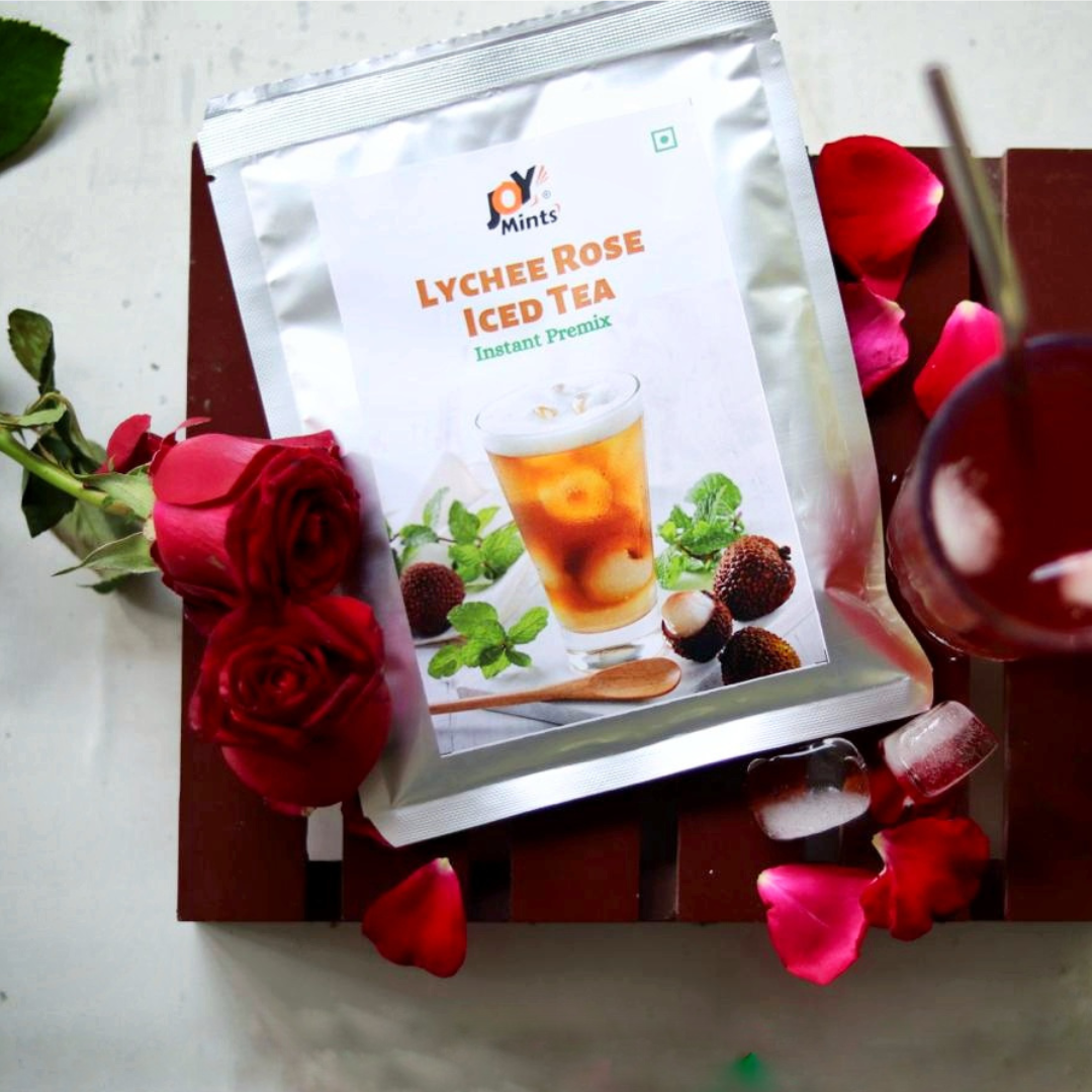 Lychee Rose Iced Tea | 1 Kg Pack | For 10 Liter