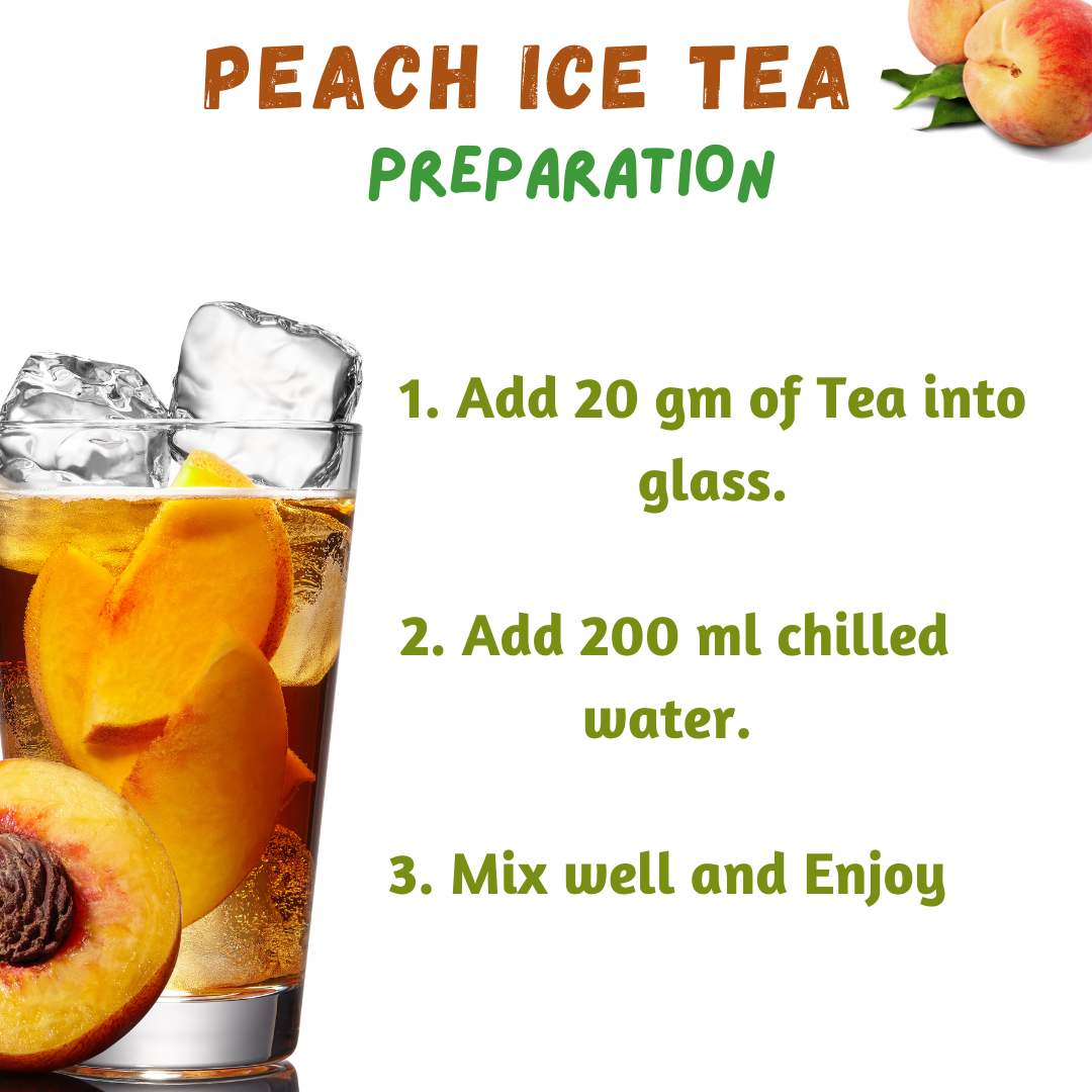 Peach Iced Tea | 1 Kg Pack |  For 10 Liter