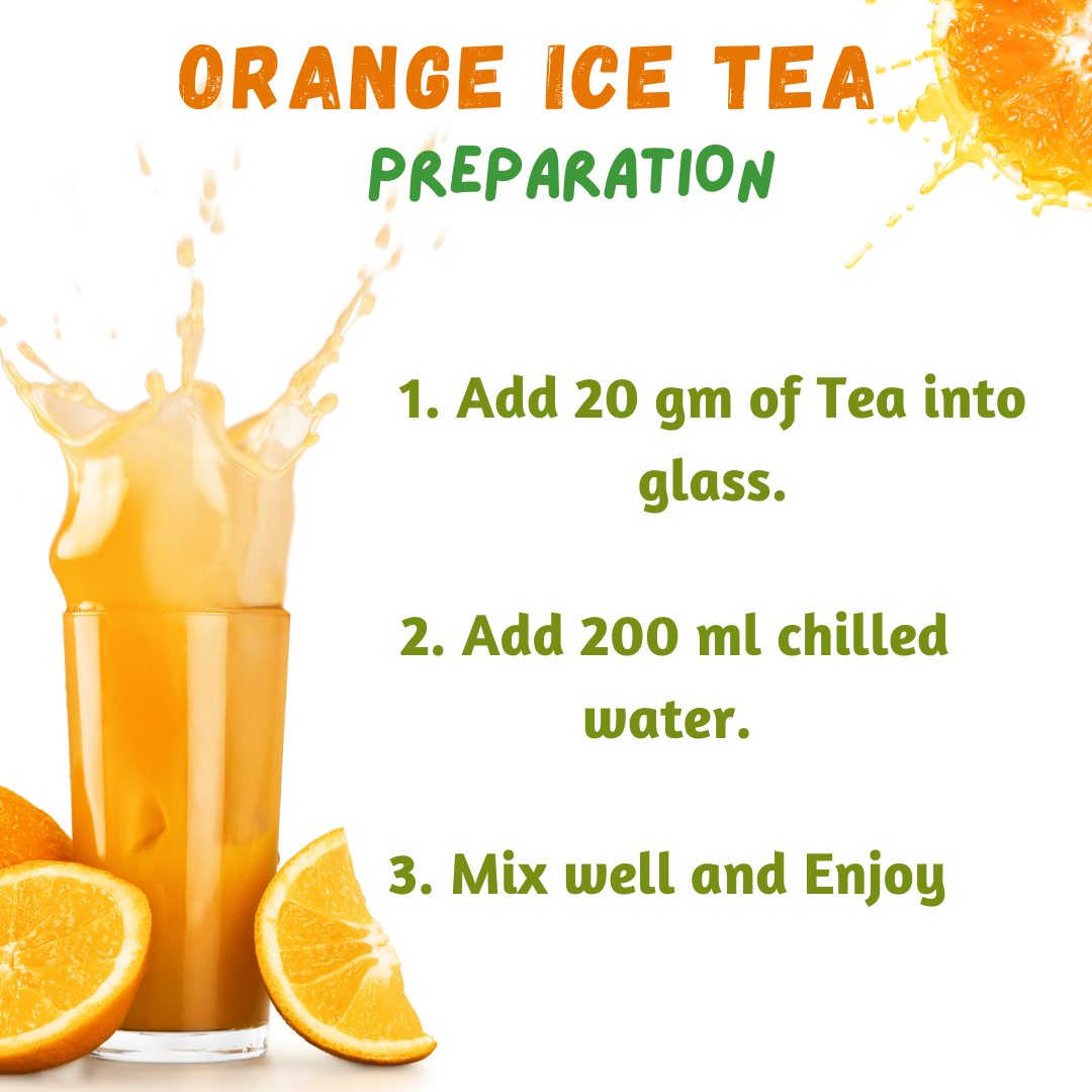 Orange Iced Tea | 1 Kg Pack |  For 10 Liter