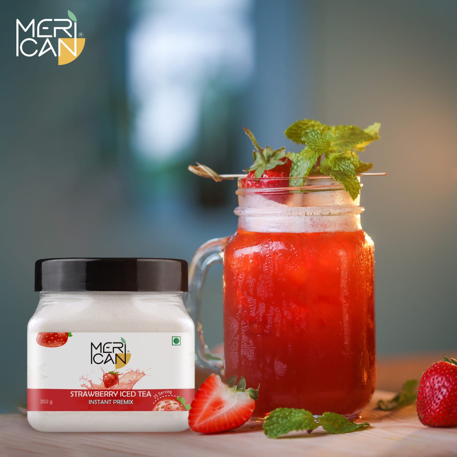 Strawberry Iced Tea | 350 gm | 25 Servings